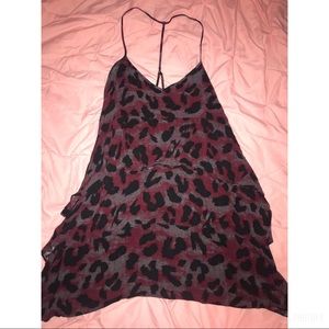Volcom leopard ruffle dress